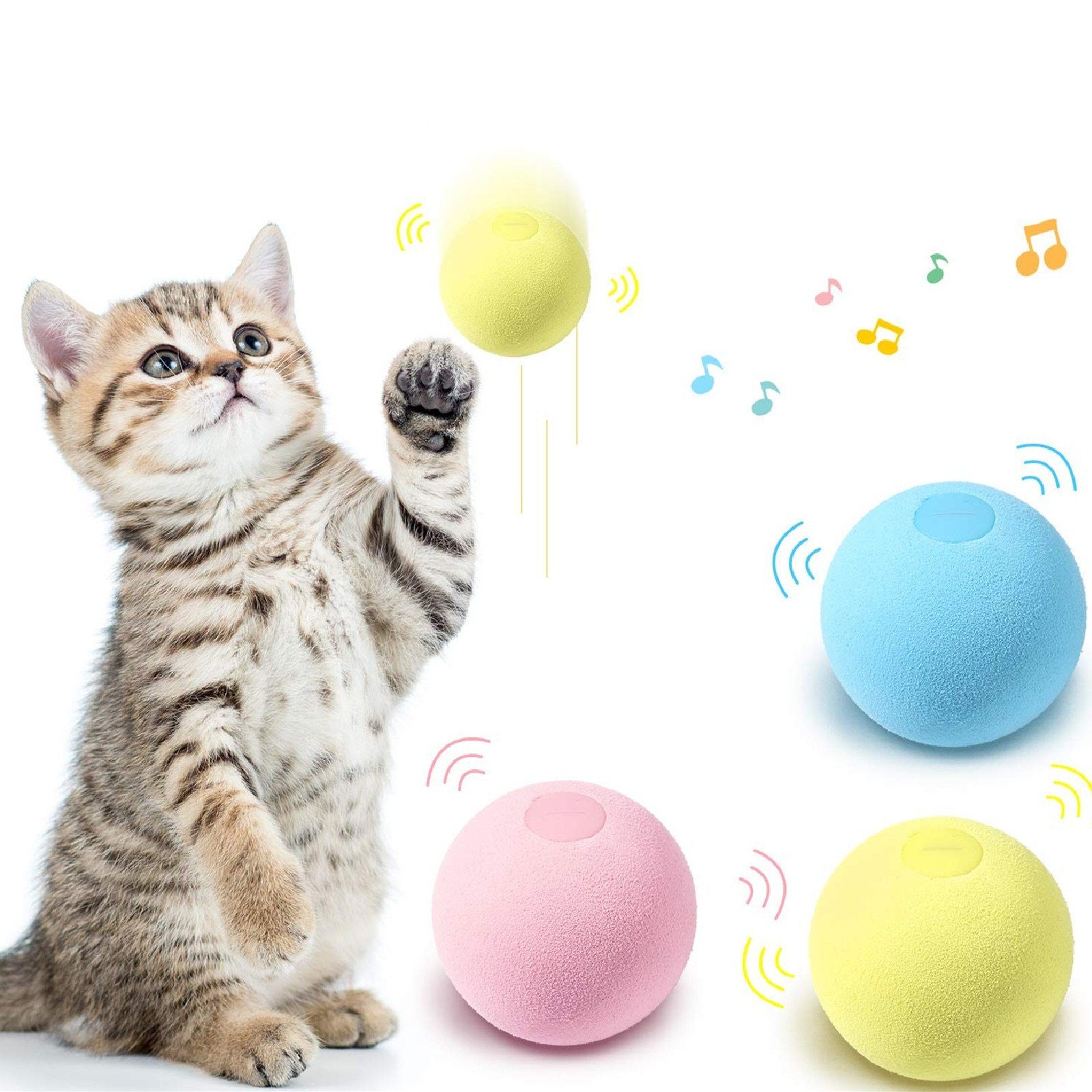 SmartBall™ - Balle intelligente d'apprentissage pour chat - Minou Mini